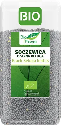 SOCZEWICA CZARNA BELUGA BIO 400 g - BIO PLANET