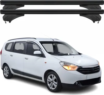 Obrázok produktu pre Menabo strešný nosič základný nosič pre Dacia Lodgy 2012-2022 hliník čierny 2 diely