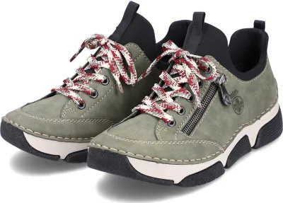 Immagine prodotto di Rieker scarpa slip-on da donna verde, Colore:verde, Taglia UE:39