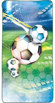 Produktbild von ROTH Kinder-Badetuch "Fußball" 600 x 1.200 mm