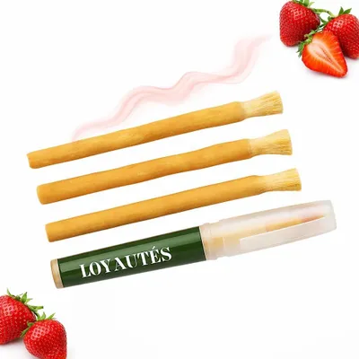 Obrázek produktu pro Zubní kartáček Miswak, sada 3 kusů, s motivem jahody, pro péči o zuby