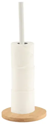 Produktbild von TENDANCE | Toilettenpapierhalter - Toilettenpapierständer - weiß - braun - Klopapierhalter - Badezimmer - modern
