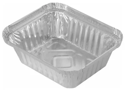 Produktbild von 20x Alu-Servierschale Aluschale Grillschale 470ml 145x120x41mm