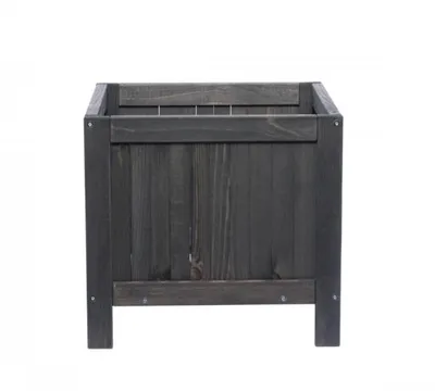 Produktbild von Blenheim Holz-Pflanzkübel 40x40x37 cm, Grün, Pflanzkasten aus Holz für Balkon & Terrasse
