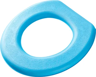 Produktbild von Flexible Toilettenabdeckung All-inclusive selbstklebende wasserdichte Schlafsaal Heimtoilette Dicke Kissen Badezimmerzubehör-Blau