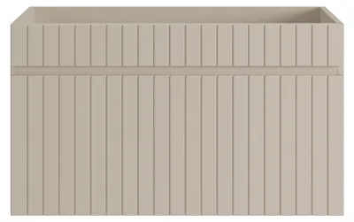 Produktbild von Hängender Waschtischunterschrank - Geriffelt - Beige - 80 cm - SATARA