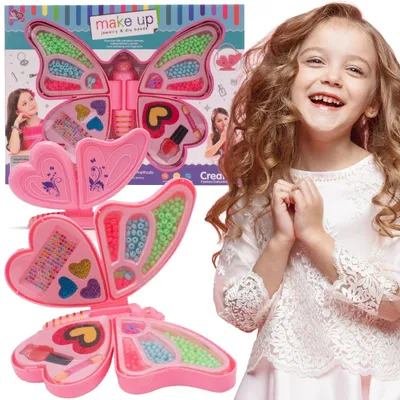 Image de Kit de bricolage fille pendentifs perles bracelets colliers enfants bricolage enfiler maquillage set bébé soleil