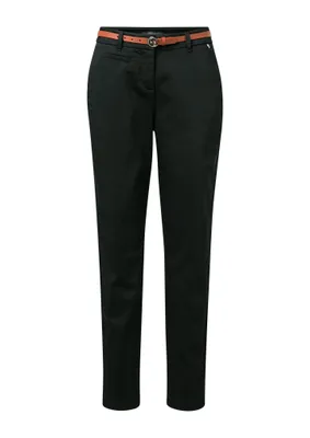 Produktbild von Comma Damen Business-Hose Regular-Fit Slim-Leg Ankle-Länge Baumwollstretch