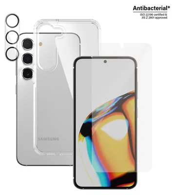 Produktbild von PanzerGlass Galaxy S23 Kit Cover/Glas/Kameralinse