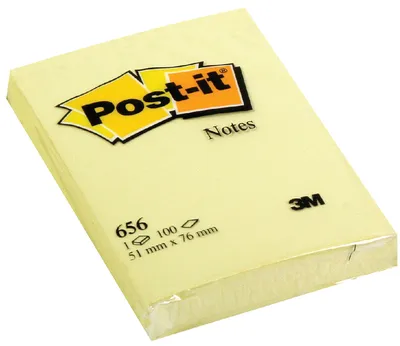 Produktbild von Post-it® Haftnotizen 656 gelb, 12 Blöcke