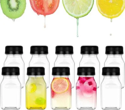 Image de Bouteilles en plastique réutilisables de 120 ml, lot de 10