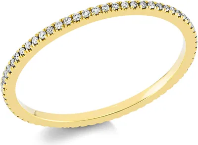 Produktbild von Memoire Ring aus 750 Gold Gelbgold 66 Brillanten 0,14ct W-SI B:1,1mm, Ringgröße:Innenumfang 54mm  Ø17.2mm