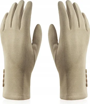 Immagine prodotto di GFD-05 BEIGE Guanti da donna con bottoni SAMT