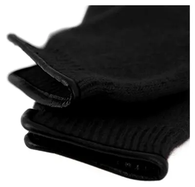 Produktbild von Walkhandschuh mit Lederkante | Fingerhandschuh aus gewalkter Wolle für Damen und Herren | Schurwollhandschuh in verschiedenen Farben
