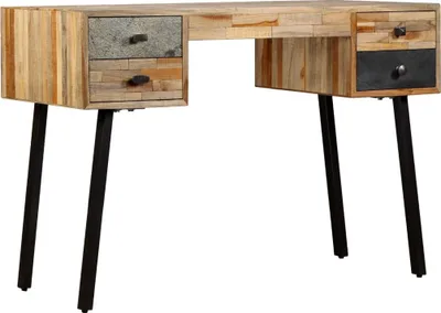 Produktbild von Maison Exclusive - Schreibtisch Wiederverwertetes Teak Massivholz 110 × 50 × 76 cm