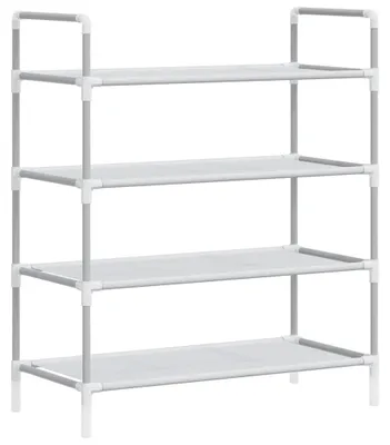 Image de Armoire à chaussures en métal, à 4 niveaux, pour un rangement organisé