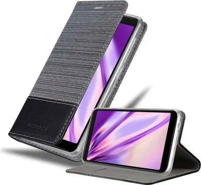 Image de Cadorabo Housse pour WIKO Y60 Housse en gris pour téléphone portable Etui Book Case Cover
