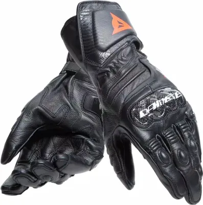 Image de Gants de moto Dainese Carbon 4 Long pour femme, noir/blanc, L