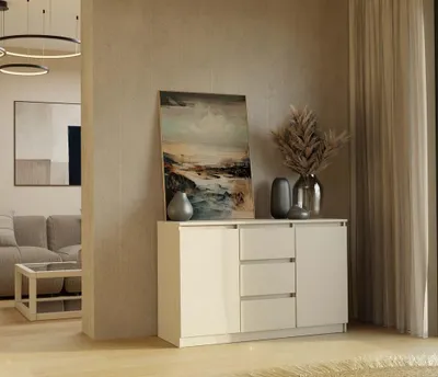 Produktbild von Kommode modern 2 Türen 3 Schubladen funktionales Design