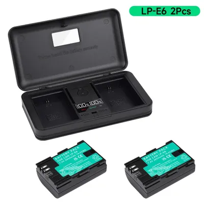 Obrázok produktu pre Batéria a nabíjačka, kapacita 2850 mAh, nabíjateľná, duálna nabíjačka, 2 batérie a nabíjačka