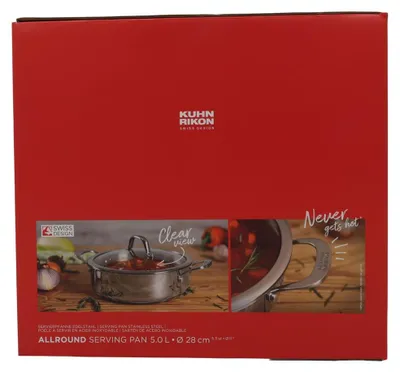 Produktbild von KUHN RIKON Allround, 5 l, Edelstahl, Edelstahl, Keine Beschichtung, Keramik, Versiegelte Platte, Gas, Induktion, Edelstahl