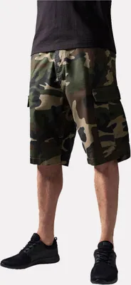 Produktbild von Urban Classics Camouflage Cargo Herren Shorts Camo Kurze Hose Mit Seitentaschen, Größe: 36; Farbe: Wood/Camo