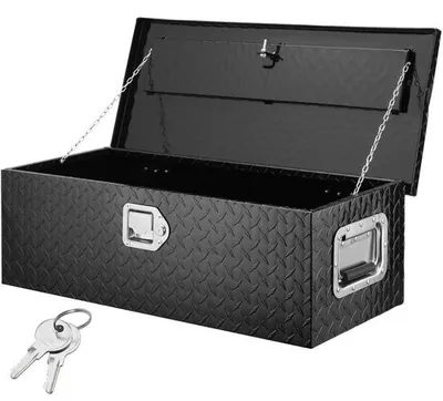Zdjęcie produktu dla 762 x 330 x 244 mm skrzynka narzędziowa na ciężarówkę - skrzynka na ciężarówkę 64 L - zamykana skrzynka narzędziowa - ładowność 30 kg - organizer skrzynki narzędziowej - kamper, samochód - przechowywanie skrzynki narzędziowej