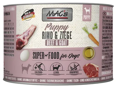 Obrázok produktu pre MAC's Dog 200g Puppy Beef & Goat