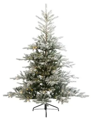 Productafbeelding van Grandis Fir kunstkerstboom groen besneeuwd Micro LED 400 lampjes H180 cm D98 cm Everlands