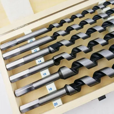 Obrázek produktu pro Sada spirálových vrtáků do dřeva, 230 mm, 10-20 mm