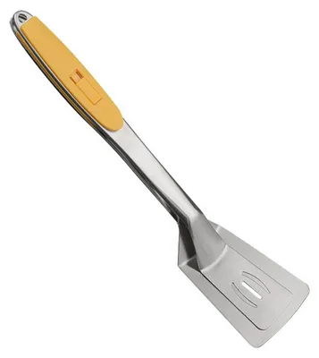 Produktbild von Hitzebeständiger Pfannenwender aus Edelstahl mit 2-in-1-Schiebeverschluss für Fisch, Pfannkuchen, Burger und Steaks