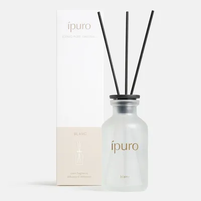 Image de ipuro Classic, diffuseur de parfum d'ambiance avec bâtonnets, BLANC, 75 ml - Parfum d'ambiance aux notes de géranium et de menthe