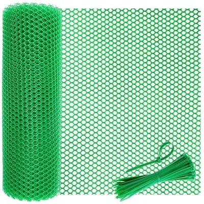 Zdjęcie produktu dla Siatka ogrodzeniowa dla królików czarna pe 40 cm x 5 m balkon ogród