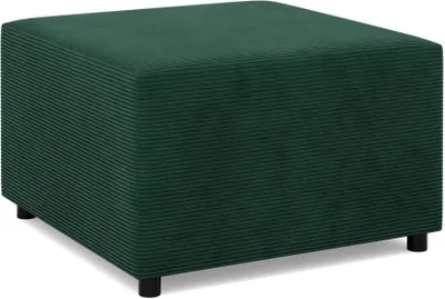 Produktbild von Sitzpouf für das Wohnzimmer 70 x 70 cm, Cord - Dunkelgrün