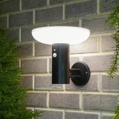 Produktbild von esotec Solar Wandleuchte Luna mit Bewegungssensor H=23,5 wetterfest IP44 102938