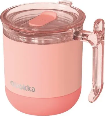 Image de Quokka Wave Smartgrip, Mug isotherme en acier inoxydable Pastel Pêche, 260ml, 40275