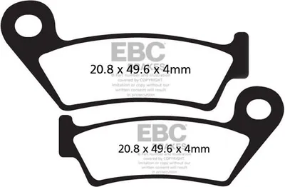 Zdjęcie produktu dla CFA242 - Klocki hamulcowe rowerowe (organiczne) EBC Brakes