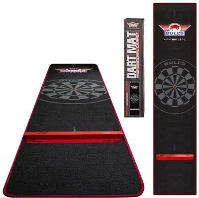 Produktbild von Bull's Dartteppich + Oche 300x60 cm - Roter Rand