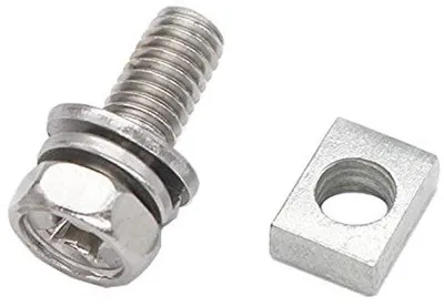 Productafbeelding van Motoraccuklemmen Set 6 Stuks M6 x 10 mm Roestvrij Staal