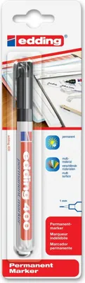 Zdjęcie produktu dla Marker permanentny edding 400 blister czarny Opakowanie 10 sztuk