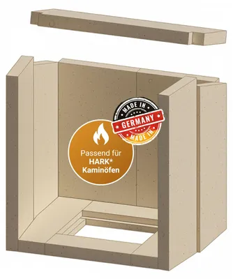 Produktbild von Feuerraumauskleidung 11-teilig passend für Hark** (Vermiculite)