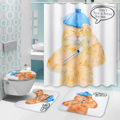 Immagine prodotto di 150/180X180CM Tenda da doccia impermeabile per bagno con 12 ganci a C in plastica bianca - 150x180cm