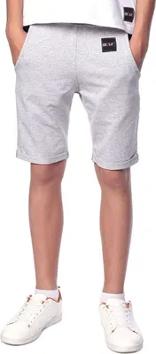 Produktbild von BEZLIT Kinder Jungen Stoff Shorts Grau-Schwarz 104/110
