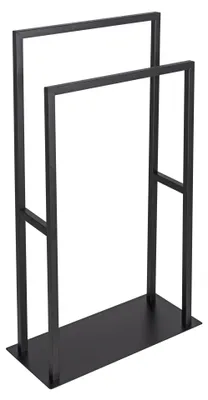Produktbild von WENKO Handtuchhalter Rivaltana Kleiderständer Freistehend Edelstahl Schwarz