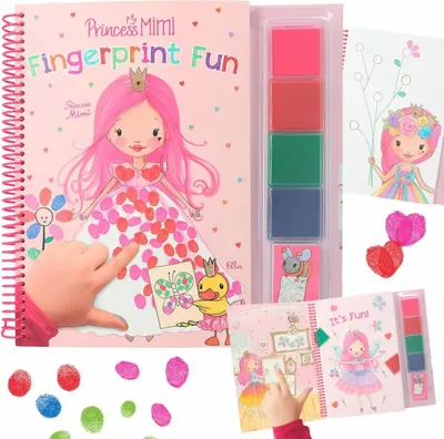 Produktbild von Depesche Malbuch Princess Mimi Fingerabdruck kreatives Spielzeug
