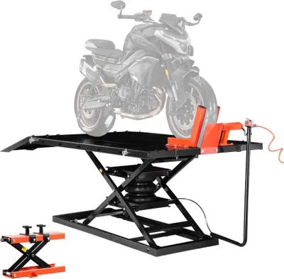 Obrázek produktu pro Zvedák na motorku Zvedací stojan 178-940 mm - Pneumatický stojan na motorku - Profesionální zvedací zařízení na motorku