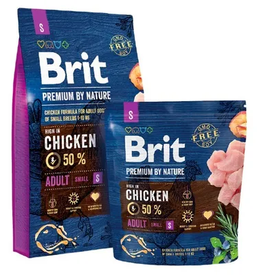 Zdjęcie produktu dla Brit Premium By Nature Adult S Z Kurczakiem 8kg