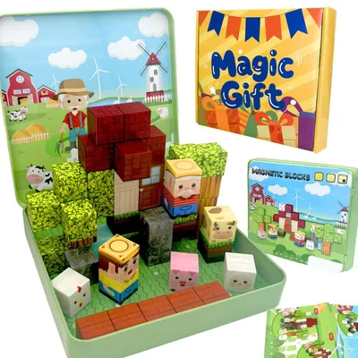 Productafbeelding van Magnetische Bouwstenen Set van 49 Stuks