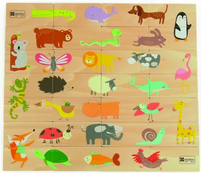 Image de Andreu Toys ANDREU - Tierpuzzle Domino