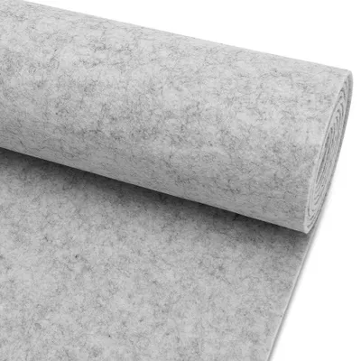 Image de Rouleau de feutre, tissu feutré, 40 x 250 cm - Gris clair, idéal pour les projets de bricolage